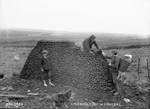 Turf: Stacking Turf in Donegal