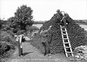 Turf: Stacking the Turf for Winter Use, Co. Antrim