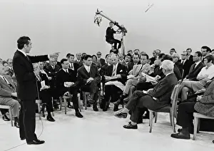 Moderator: Stadtgesprche with moderator Helmut Zilk on the cris