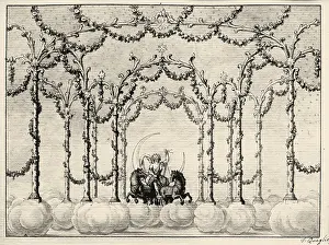 Quaglio: Stage design for the Magic Flute