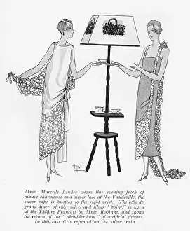 Charmeuse: Two stage gowns from Paris, 1925