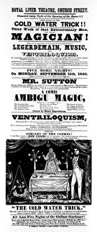 Sorcery: Stage Magician Advertisement, 1843