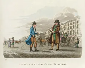 Stagecoaches: Stagecoach on Prince's Street Edinburgh