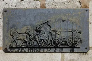 Poste: Stagecoach relief, Coaching inn, Launois-sur-Vence, Ardennes