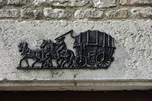 Poste: Stagecoach relief, Coaching inn, Launois-sur-Vence, Ardennes