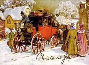 Stagecoach: Stagecoach scene in winter
