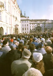 Hradcany: St.Agnes of Bohemia - canonization - believers