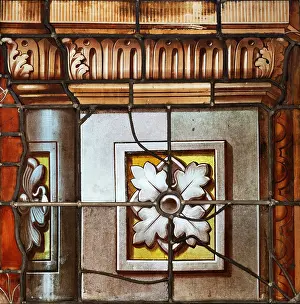 Acanthus: Stained glass, Cite du Vitrail, Hotel-Dieu-Le-Comte, Troyes