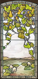 Gourd: Stained glass, Cite du Vitrail, Hotel-Dieu-Le-Comte, Troyes