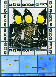 Borobudur: Stained glass, Cite du Vitrail, Hotel-Dieu-Le-Comte, Troyes