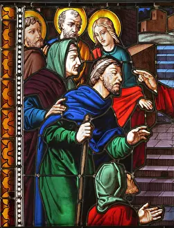 Vitrail: Stained glass, Cite du Vitrail, Hotel-Dieu-Le-Comte, Troyes
