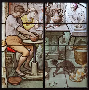 Steinheil: Stained glass, Cite du Vitrail, Hotel-Dieu-Le-Comte, Troyes