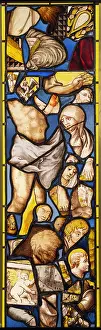 Grisaille: Stained glass, Cite du Vitrail, Hotel-Dieu-Le-Comte, Troyes