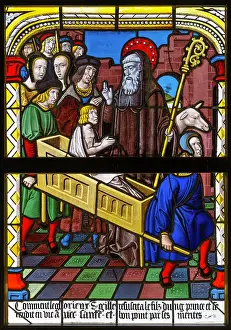 Clotaire: Stained glass, Cite du Vitrail, Hotel-Dieu-Le-Comte, Troyes