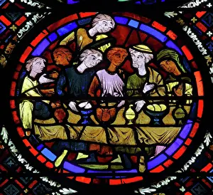 Stained glass window, Ambulatory, Bourges Cathedral