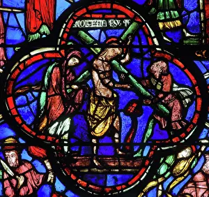 Continua: Stained glass window, Ambulatory, Bourges Cathedral