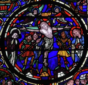 Continua: Stained glass window, Ambulatory, Bourges Cathedral
