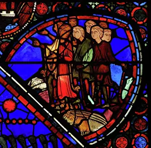 Continua: Stained glass window, Ambulatory, Bourges Cathedral