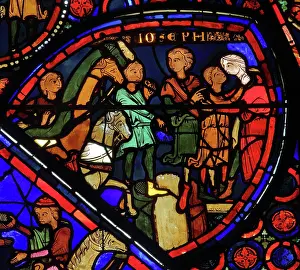 Continua: Stained glass window, Ambulatory, Bourges Cathedral