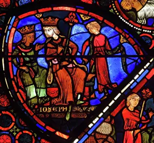 Slander: Stained glass window, Ambulatory, Bourges Cathedral