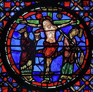 Continua: Stained glass window, Ambulatory, Bourges Cathedral