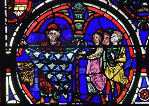 Continua: Stained glass window, Ambulatory, Bourges Cathedral