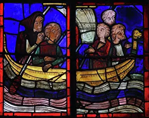 Ambulatory: Stained glass window, Ambulatory, Bourges Cathedral