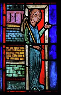 Ambulatory: Stained glass window, Ambulatory, Bourges Cathedral