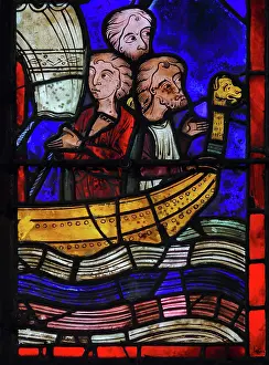Ambulatory: Stained glass window, Ambulatory, Bourges Cathedral