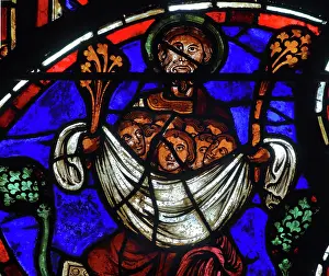 Ambulatory: Stained glass window, Ambulatory, Bourges Cathedral