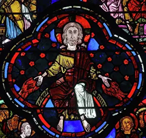 Ambulatory: Stained glass window, Ambulatory, Bourges Cathedral