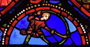 1324: Stained glass window, Ambulatory, Bourges Cathedral