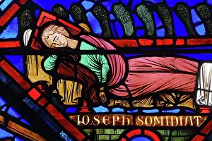 1324: Stained glass window, Ambulatory, Bourges Cathedral