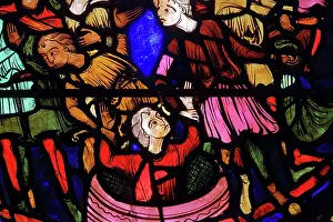 1324: Stained glass window, Ambulatory, Bourges Cathedral