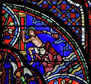 Nineveh: Stained glass window, Ambulatory, Bourges Cathedral