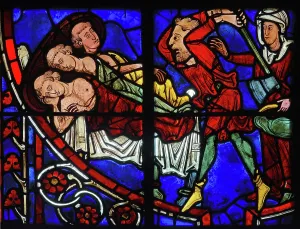 1324: Stained glass window, Ambulatory, Bourges Cathedral