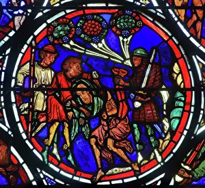 1324: Stained glass window, Ambulatory, Bourges Cathedral