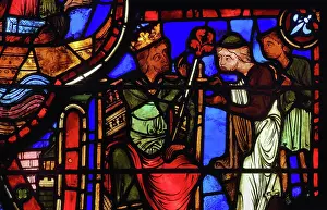 Stained glass window, Ambulatory, Bourges Cathedral