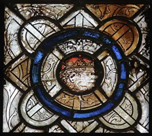 Vierge: Stained glass window, Basilique Saint-Urbain de