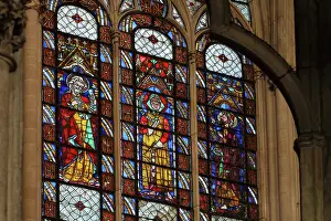 1270: Stained glass window, Basilique Saint-Urbain de