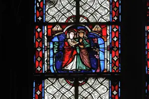 1262: Stained glass window, Basilique Saint-Urbain de
