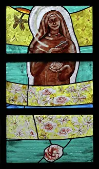 Marigny: Stained glass window, Cathedral of Our Lady of