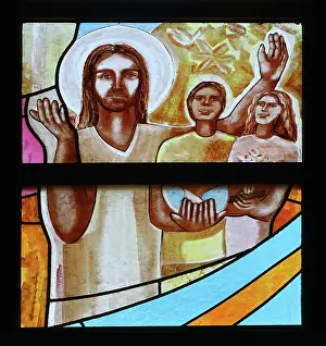 Marigny: Stained glass window, Cathedral of Our Lady of