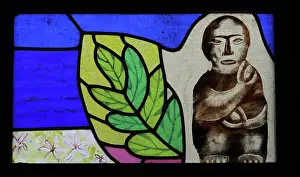 Marigny: Stained glass window, Cathedral of Our Lady of
