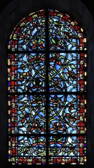 Suger: Stained glass window, Crypt, Basilique Saint-Denis
