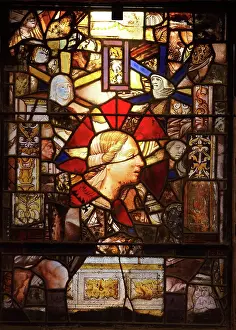Reusing: Stained glass window, Fontfroide Abbey