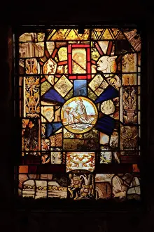 Reusing: Stained glass window, Fontfroide Abbey