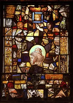 Reusing: Stained glass window, Fontfroide Abbey
