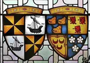 Stained glass window, Great Hall, Edinburgh Castle