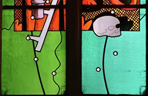 Nevers: Stained glass window, Nevers Cathedral, Nevers